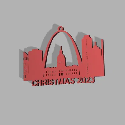 Móc treo Giáng Sinh Cầu Arch St Louis 2023