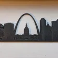 Đường Chân Trời St Louis Silhouette - Thumbnail 2
