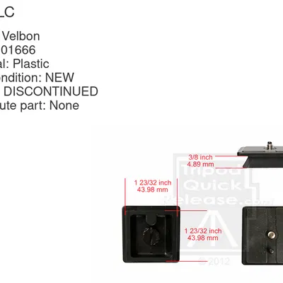 Plate Nhả Nhanh Cho Tripod Velbon