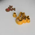 Khuôn Cắt Đất Sét Polymer Hình Sừng Tuần Lộc Giáng Sinh Làm Khuyên Tai - Thumbnail 5