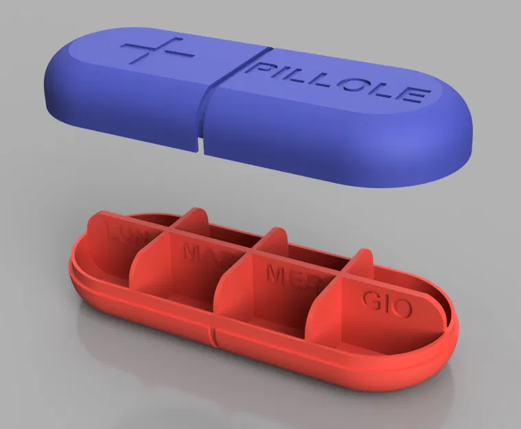 Hộp Đựng Thuốc 'PORTA PILLOLE ITA' - Image 1