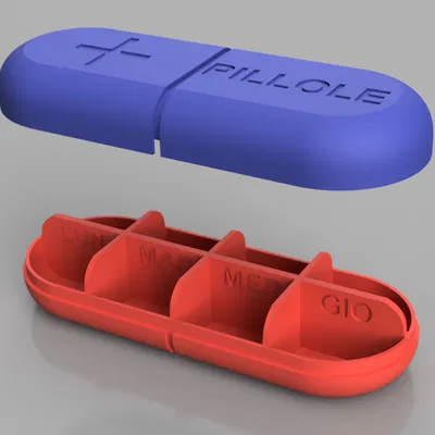 Hộp Đựng Thuốc 'PORTA PILLOLE ITA'