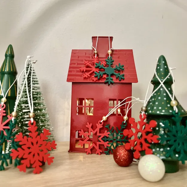 Bộ Trang Trí Tuyết Rơi / Snowflake Decoration Set - Image 4