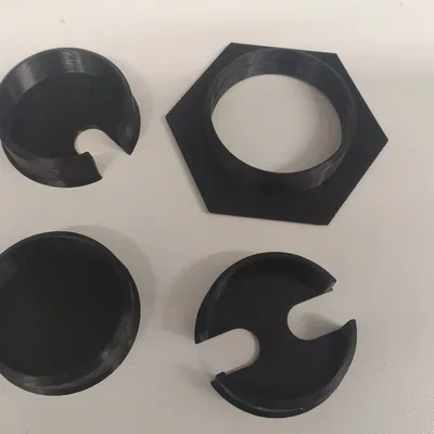 Đầu Luồn Dây Hexagon Cho Bàn Làm Việc