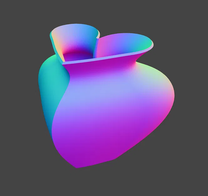 Bình Hoa Hình Trái Tim - Image 1