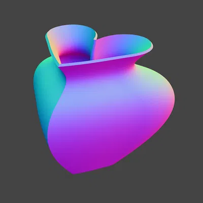 Bình Hoa Hình Trái Tim