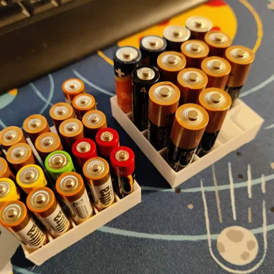 Kệ Đựng Pin AA & AAA Đơn Giản, Nhanh Chóng