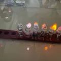 Chân đế Menorah Hóa học với Ngọn lửa Đa sắc - Thumbnail 2