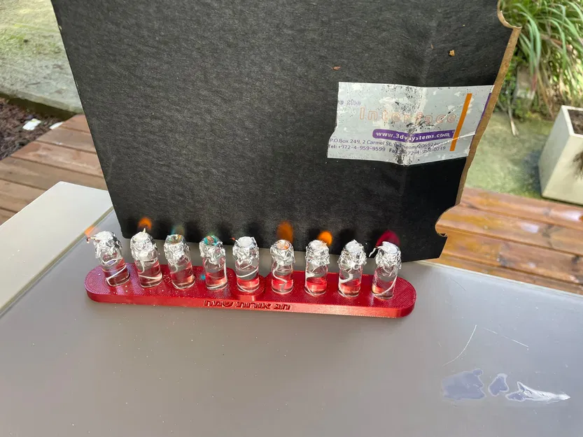 Chân đế Menorah Hóa học với Ngọn lửa Đa sắc - Image 5