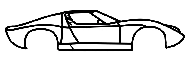 Lamborghini Miura P400 (1971) - Mô Hình Treo Tường Độc Đáo - Image 1