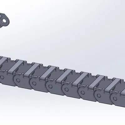 Dây xích máy CNC có kẹp đóng tháo rời