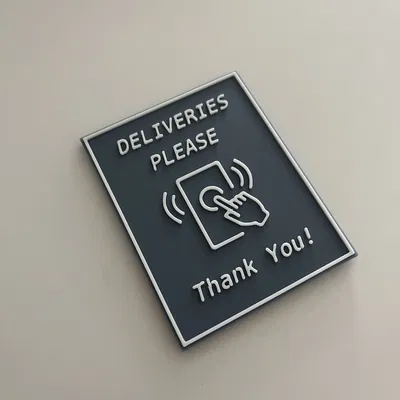 Biển Nhắc Chuông Cửa Ring Phong Cách Tối Giản