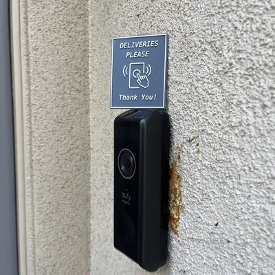 Biển Nhắc Chuông Cửa Ring Phong Cách Tối Giản