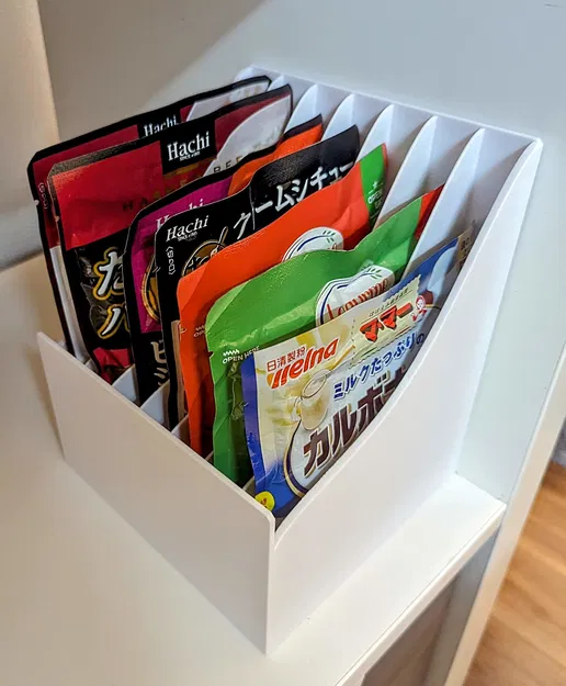 Hộp đựng túi thực phẩm (Retort, MRE, thức ăn cho mèo, v.v.). Thiết kế cong giúp túi trượt vào dễ dàng - Image 1