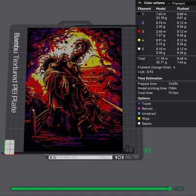 Mô hình Sekiro - HueForge