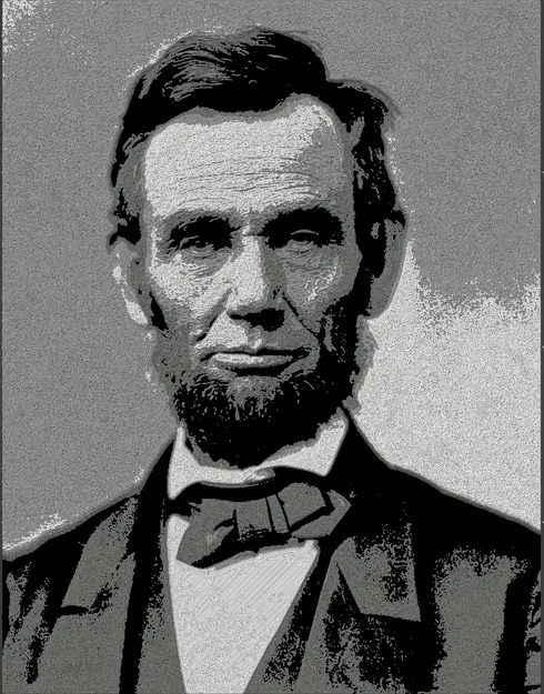 Chân Dung Abraham Lincoln bởi Alexander Gardner 1863 (HueForge) - Image 1
