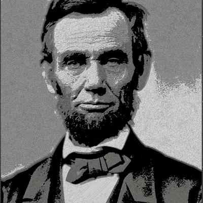 Chân Dung Abraham Lincoln bởi Alexander Gardner 1863 (HueForge)