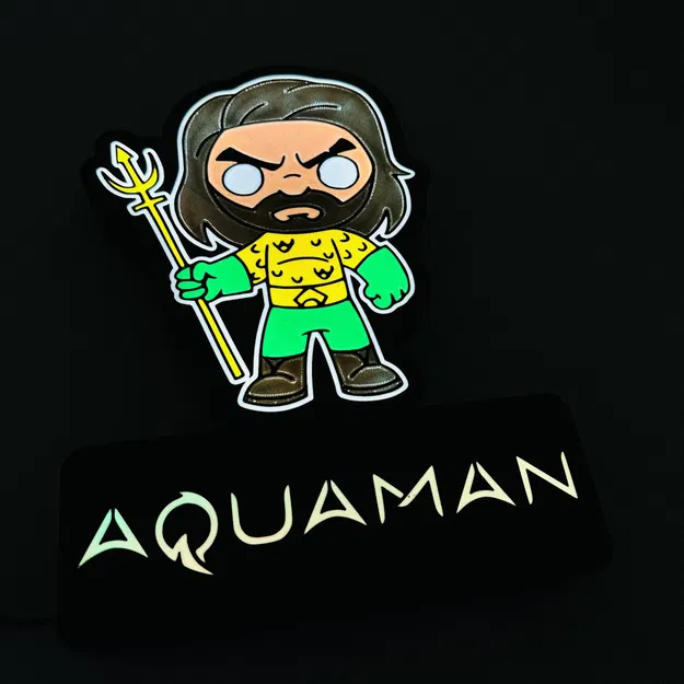 Đèn LED Aquaman (File 3MF cho Bambu AMS) - Image 6