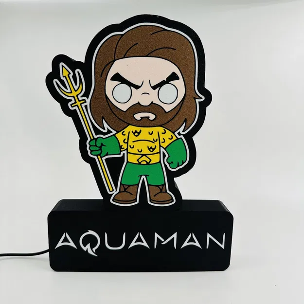 Đèn LED Aquaman (File 3MF cho Bambu AMS) - Image 7