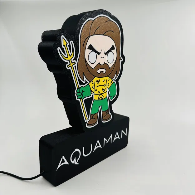 Đèn LED Aquaman (File 3MF cho Bambu AMS) - Image 8