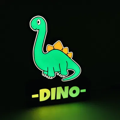 Dino 2/4 Led Đèn (File 3mf cho Bambu Ams)