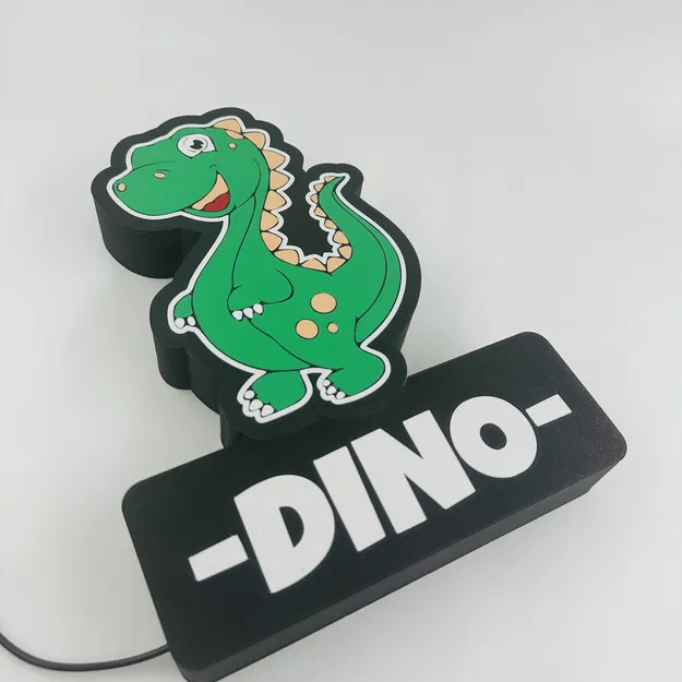 Dino 1/4 led lamp (3mf cho Bambu ams) - Image 3