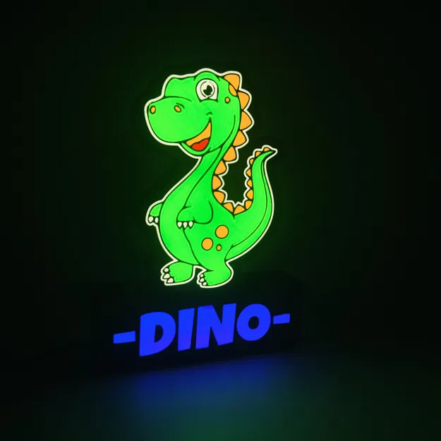 Dino 1/4 led lamp (3mf cho Bambu ams) - Image 5
