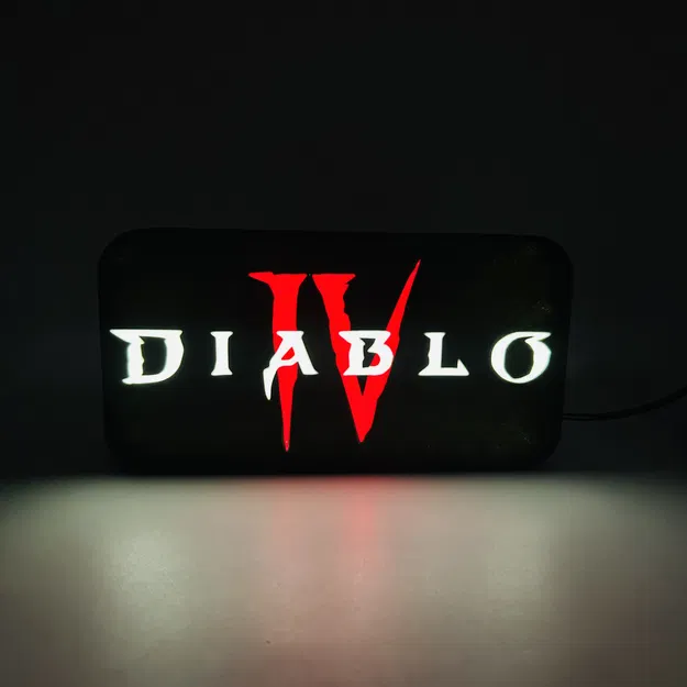 Đèn LED Trang Trí "Diablo Logo" - Image 1