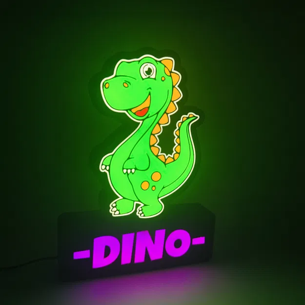 Dino 1/4 led lamp (3mf cho Bambu ams) - Image 11