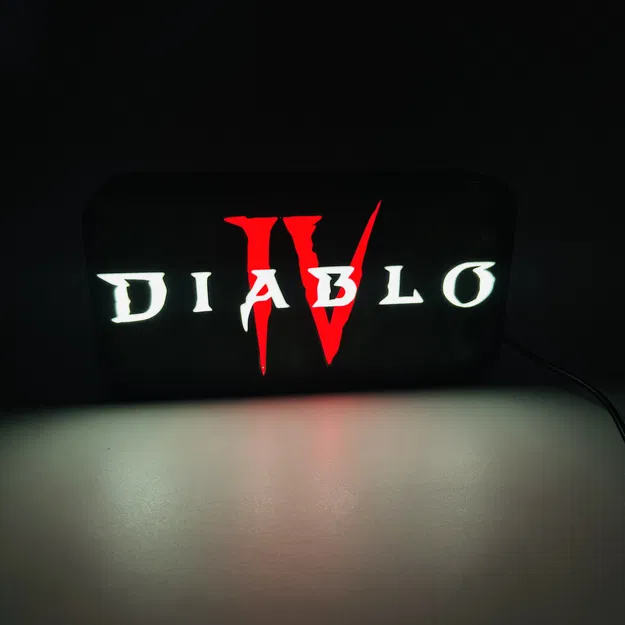 Đèn LED Trang Trí "Diablo Logo" - Image 4
