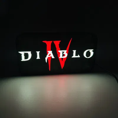 Đèn LED Trang Trí "Diablo Logo"