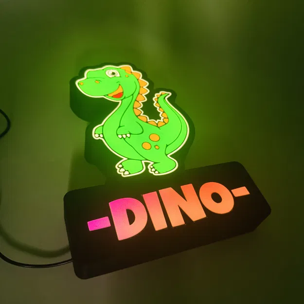 Dino 1/4 led lamp (3mf cho Bambu ams) - Image 14