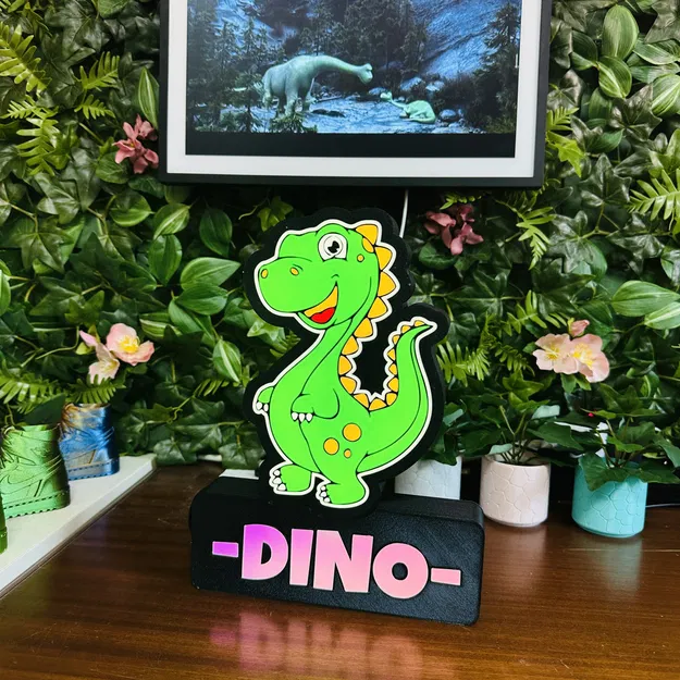 Dino 1/4 led lamp (3mf cho Bambu ams) - Image 15