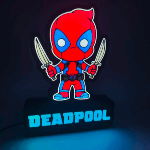 Đèn LED mini Deadpool (file 3MF cho Bambu AMS)