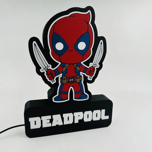 Đèn LED mini Deadpool (file 3MF cho Bambu AMS) - Image 4