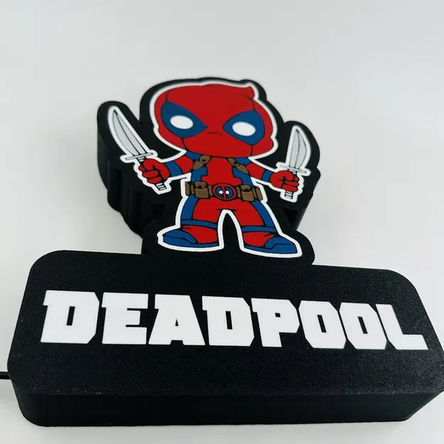 Đèn LED mini Deadpool (file 3MF cho Bambu AMS) - Image 5