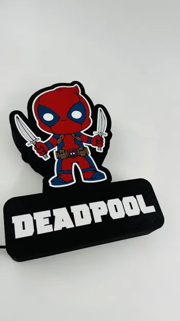 Đèn LED mini Deadpool (file 3MF cho Bambu AMS) - Image 9