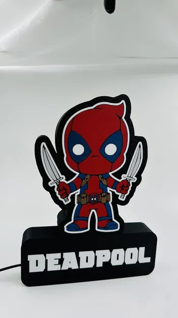Đèn LED mini Deadpool (file 3MF cho Bambu AMS) - Image 11