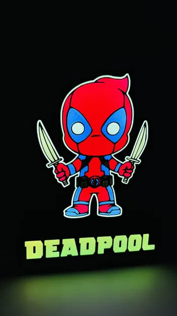 Đèn LED mini Deadpool (file 3MF cho Bambu AMS) - Image 12