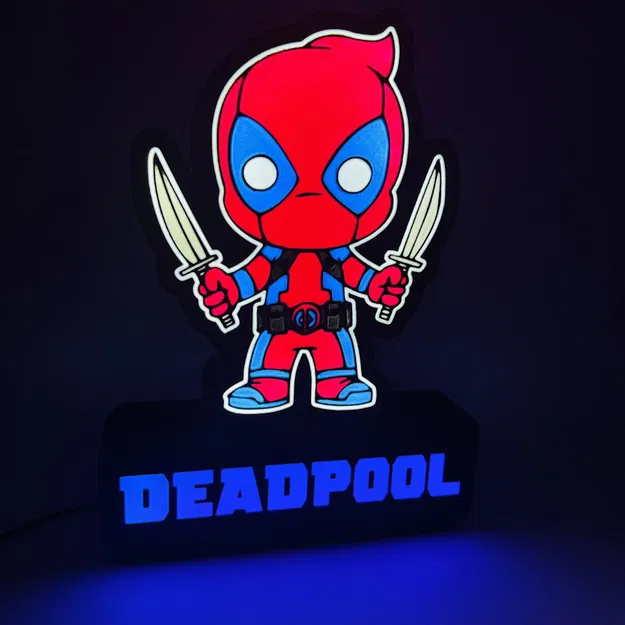 Đèn LED mini Deadpool (file 3MF cho Bambu AMS) - Image 13