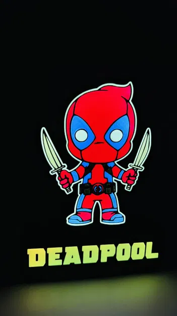 Đèn LED mini Deadpool (file 3MF cho Bambu AMS) - Image 16
