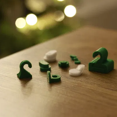 Bộ móc treo đồ trang trí Giáng sinh, đèn và các vật dụng khác