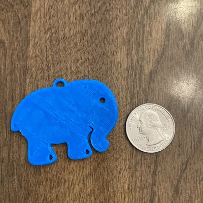 Móc Khóa/Mặt Dây Chuyền Voi Dễ Thương