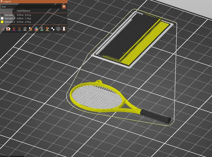 Mô Hình Vợt Tennis Dùng Cho MMU - Image 1