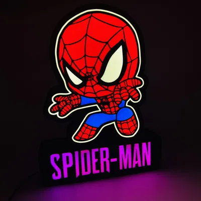 Đèn LED Spider-Man 3D