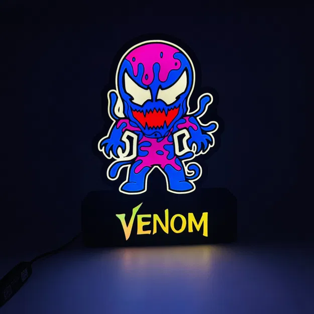 Đèn LED Chủ Đề Venom Dành Cho Fan Marvel - Image 1