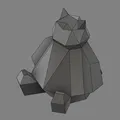 Heo Đất Snorlax Low Poly (Parametric) - Thumbnail 2