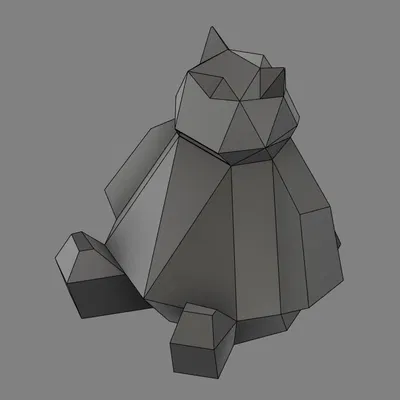 Heo Đất Snorlax Low Poly (Parametric)