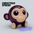 Khỉ Tròn Giáng Sinh - Dòng Động Vật Hình Cầu - Thumbnail 1