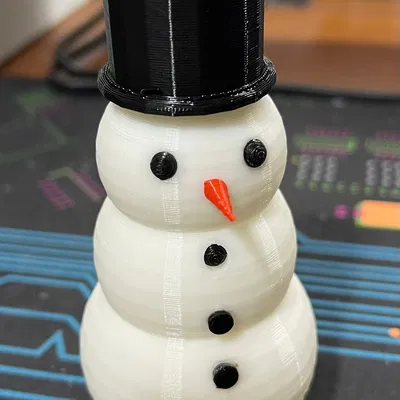 Mô hình người tuyết đơn giản cho Giáng sinh